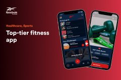 Reebok Fitness App: fitness app development